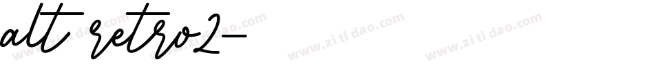 alt retro2字体转换